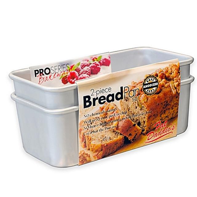 Fat Daddio's ProSeries 7.75-Inch x 3-Inch Bread Pan (Set of 2)
