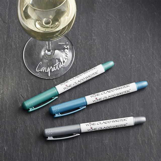 Set of 3 Wine Glass Writers