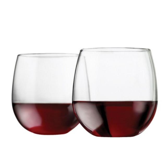 Libbey Stemless Red Wine Glass Set of 12 - 17 oz