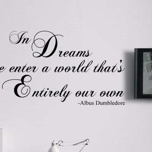 Large Quote Harry Potter Dreams Dumbledore Wall Art Decal Mural Sticker Bedroom Living Lounge Kitchen