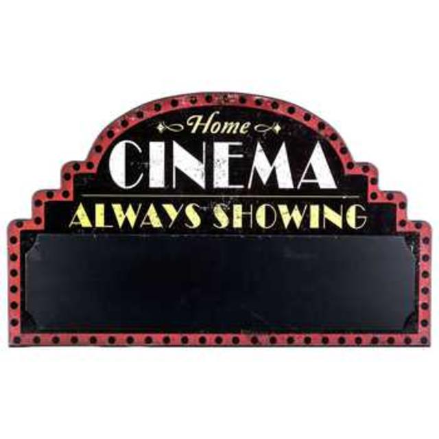 Black Home Cinema Chalkboard