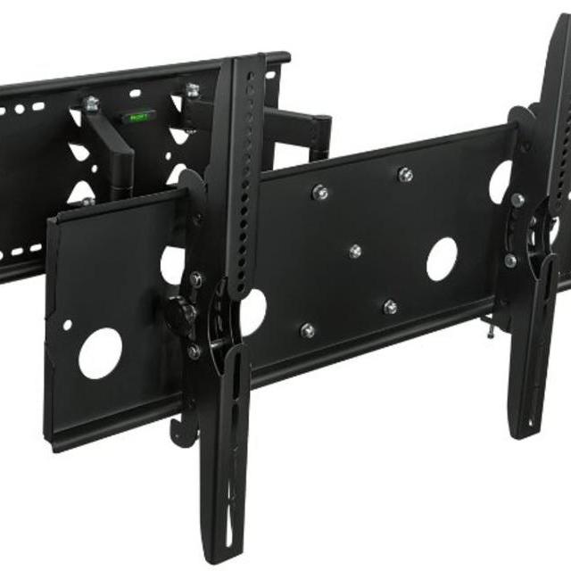 Mount-It! MI-310B Samsung TV Compatible Heavy-Duty Premium Swivel Full Motion Articulating Tilting TV Wall Mount Corner Bracket for 32 - 60 inch Screen LCD LED Plasma 3D Flat Panel Screen TV (VESA Standard up to 750x450mm), 175 lb Weight Capacity, Black