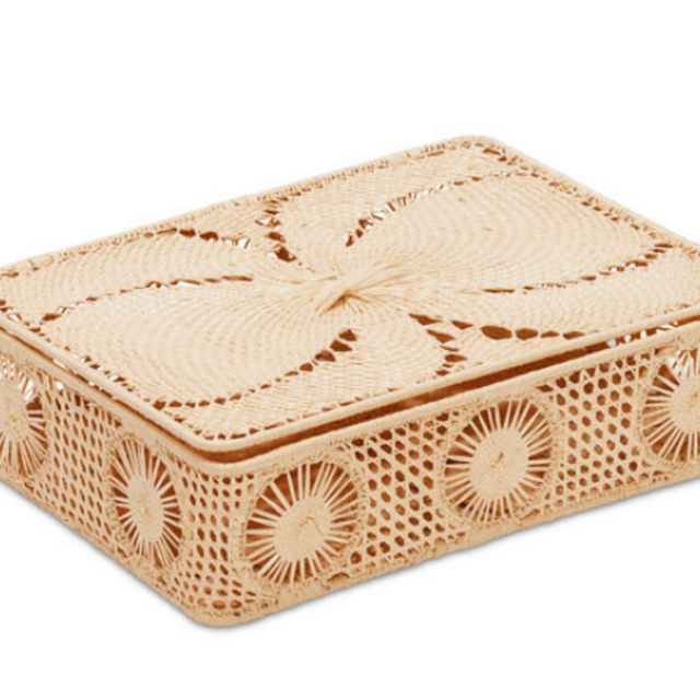 Raffia Rectangular Box