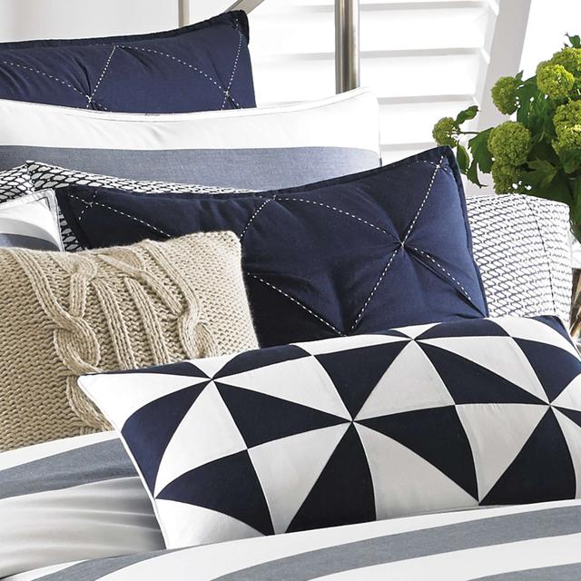 Lawndale Navy Throw Pillow