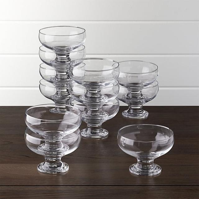 Set of 12 Footed 10 oz. Dessert Dishes