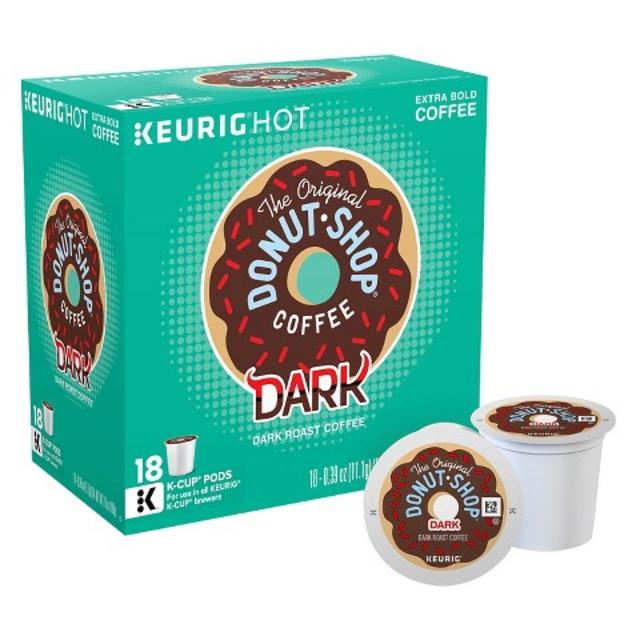 Keurig Donut Shop Dark Roast Coffee K-Cups 18 ct product details page