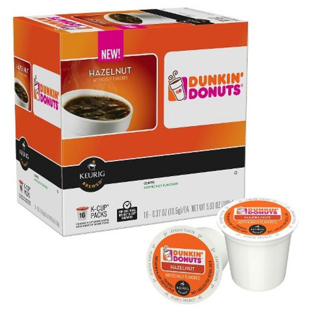 Dunkin' Donuts Hazelnut Coffee K-Cups 16 ct product details page