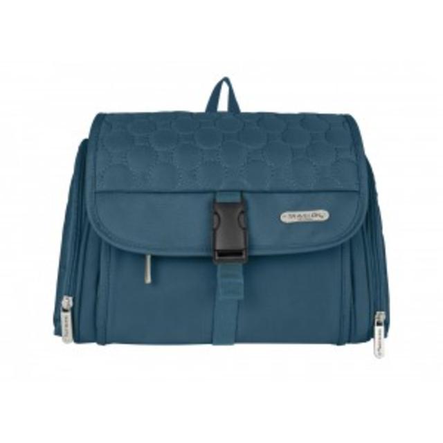 Travelon Quilted Flat-Out Toiletry Kit in Steel Blue