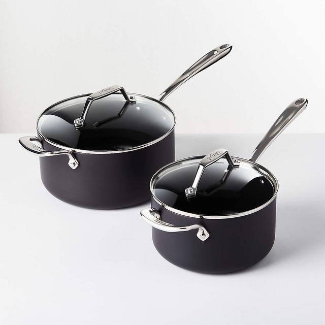 All-Clad ® Essentials Non-Stick Saucepans with Lids, Set of 2