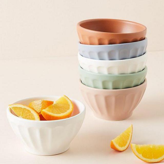 Matte Latte Bowls, Set of 6 - Sand Dune