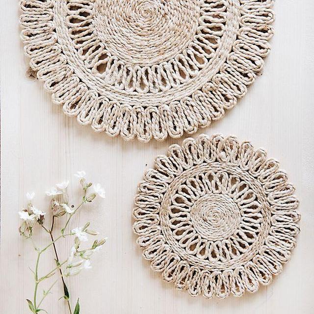 Jute Trivet Hot Pad Set