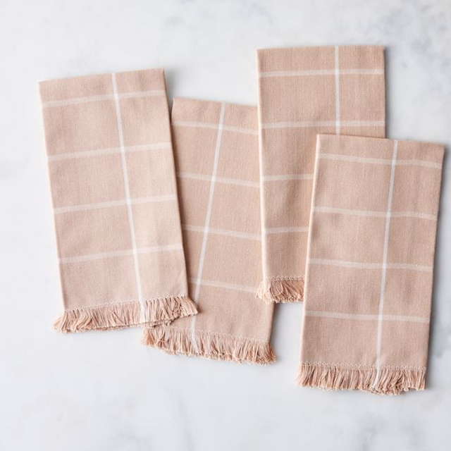 Handwoven Grid Napkins (Set of 4)