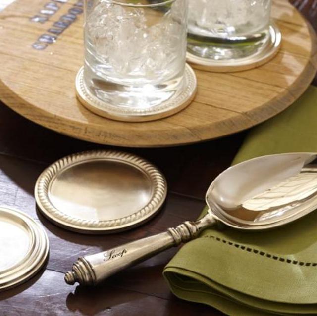 Antique Silver Ice Scoop