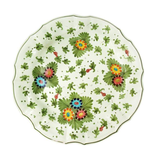 Set-Of-Four Hand-Painted Ceramic Soup Bowls