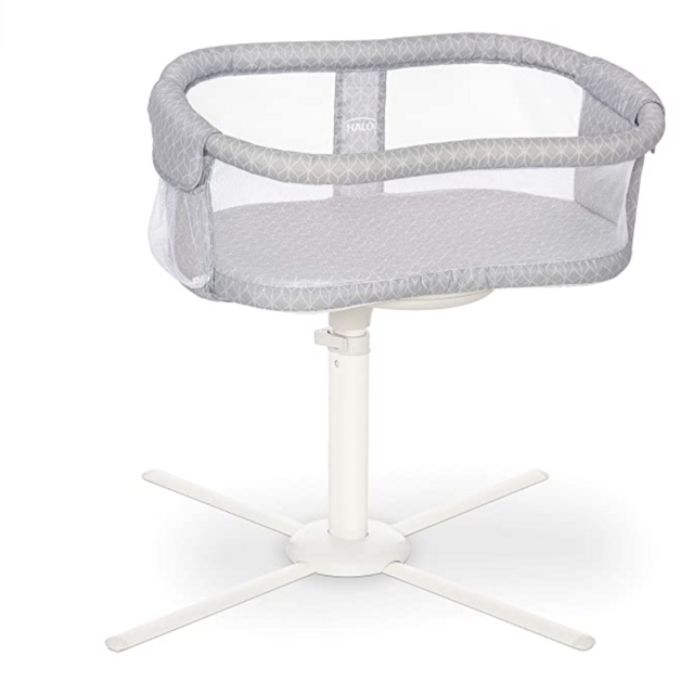 HALO BassiNest Swivel Sleeper, Bedside Bassinet, Essentia Series, Morning Mist