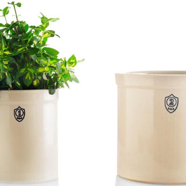 Stoneware Planting Crock
