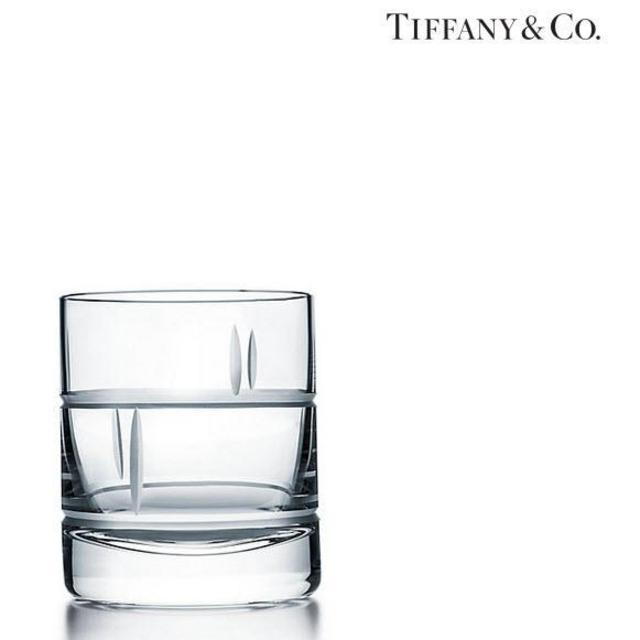 Tiffany & Co. Modern Bamboo Crystal Single Old-fashioned Glass