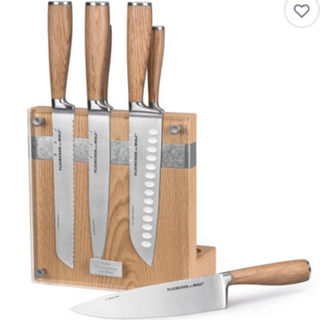 Fleischer & Wolf® Oak Brook 8-Piece Knife Block Set
