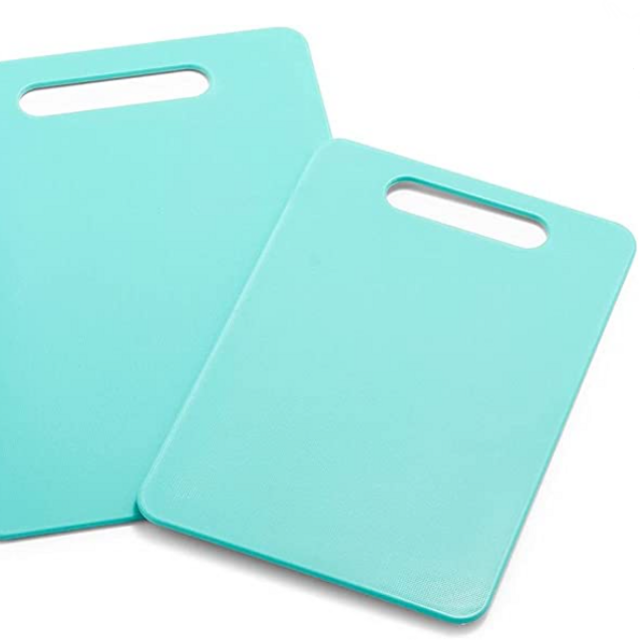 GreenLife 2 Piece Cutting Board Kitchen Set, Dishwasher Safe, Extra Durable, Turquoise