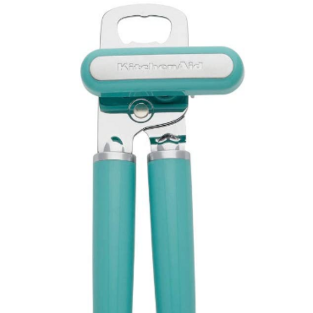 KitchenAid Classic Multifunction Can Opener / Bottle Opener, 8.34-Inch, Aqua Sky