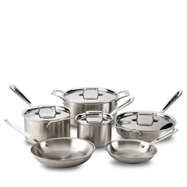 All-Clad D5 Brushed Stainless 10-Piece Cookware Set