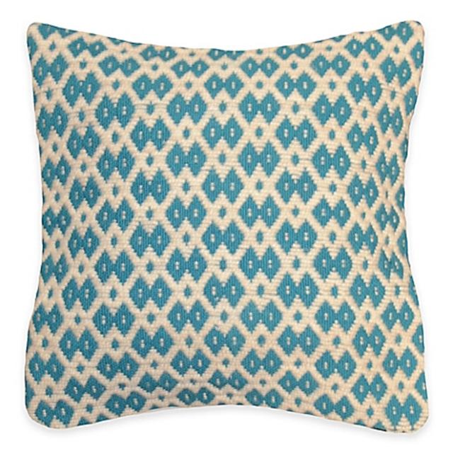 Shanti Square Throw Pillow in Teal