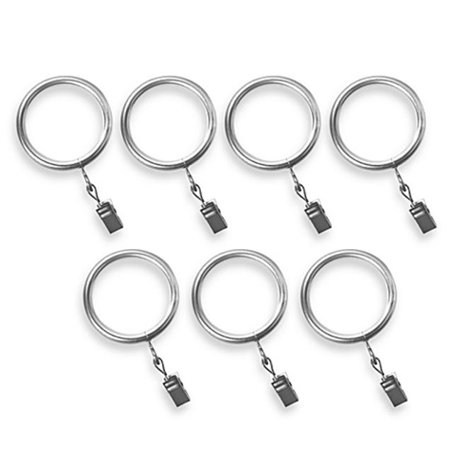 Cambria® Premier Complete Clip Rings in Polished Nickel (Set of 7)