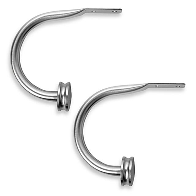 Cambria® Premier Complete Drapery Holdbacks in Polished Nickel (Set of 2)