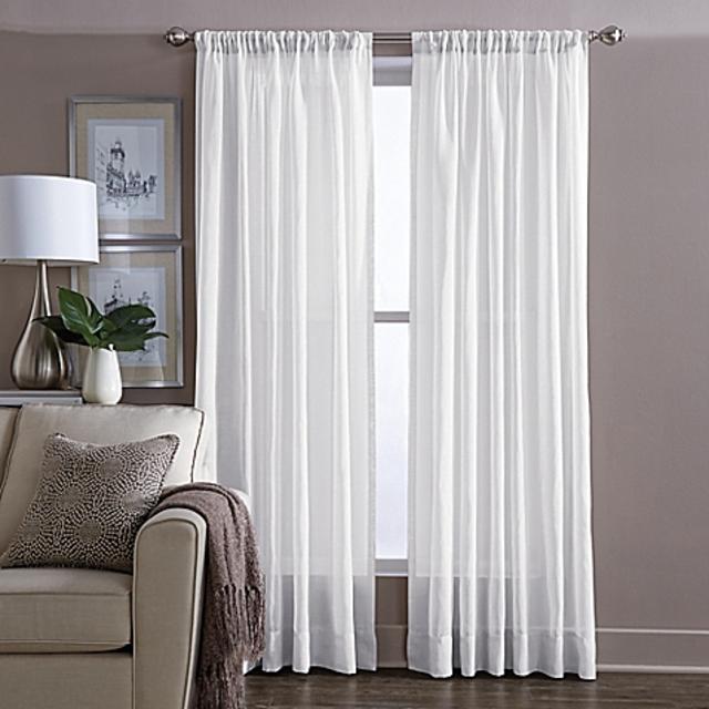 Wamsutta® Sheer 84-Inch Window Curtain Panel in White