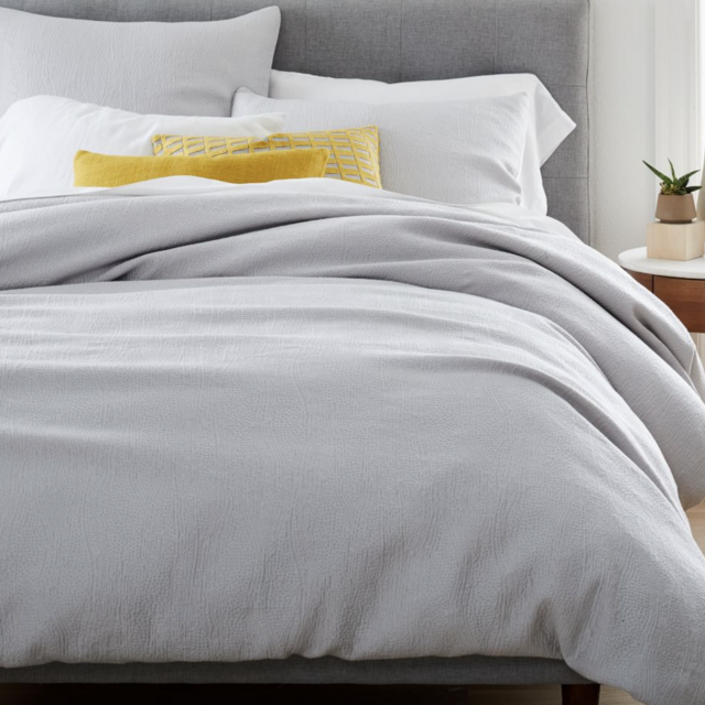 TENCEL™ & Cotton Matelasse Duvet Cover & Shams