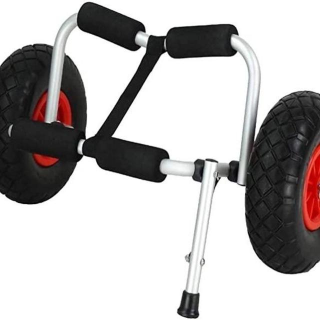 Xproutdoor Wistar Universal Kayaks Cart, Canoe Carrier Trolley, 220LB Capacity Dolly for Kayak, Canoe, Float Mats, Jon Boat, Heavy Duty Aluminum