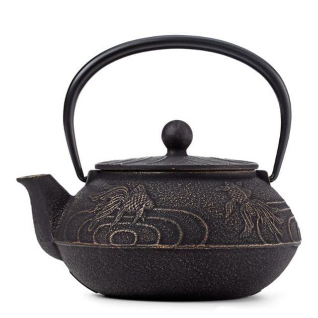 Japanese Goldfish Cast Iron Teapot