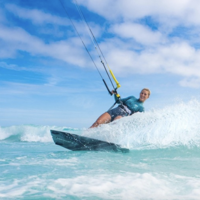 Kite Boarding on Our Honeymoon
