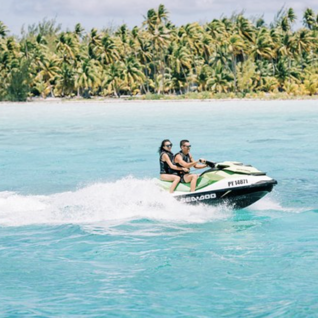 Jet Skiing on our Honeymoon