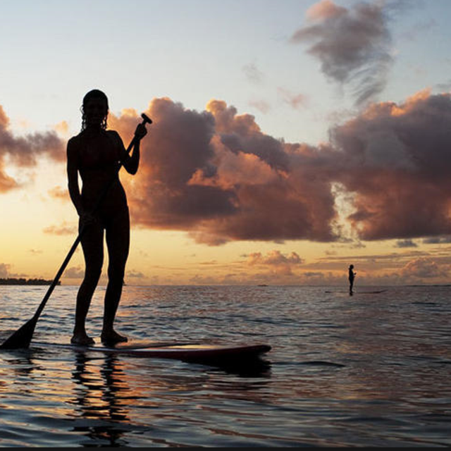 Paddleboarding in Hawii