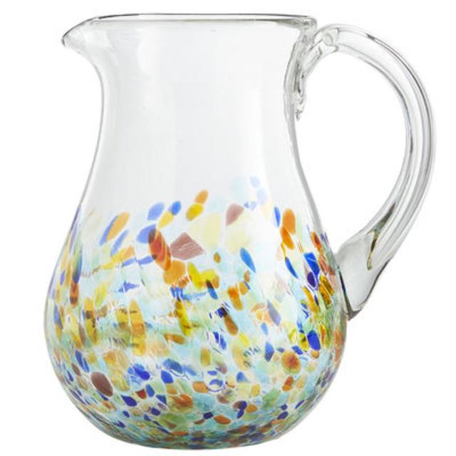 Confetti Recycled Glass Pitcher