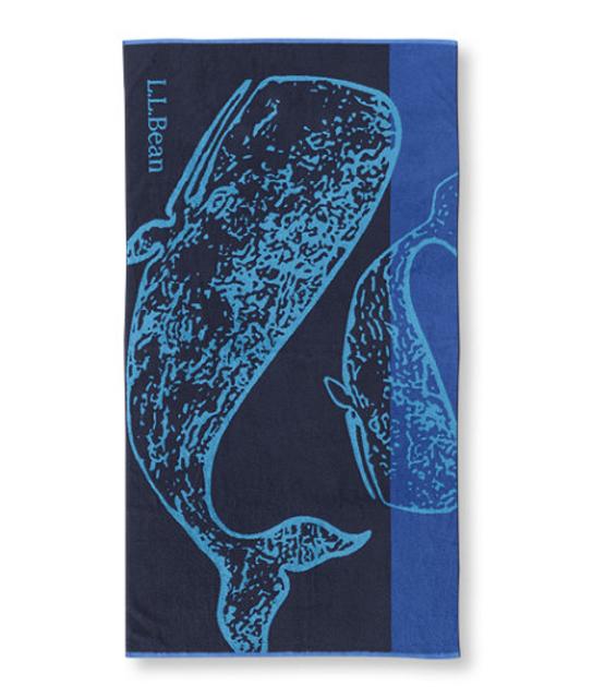 Seaside Beach Towel, Whale