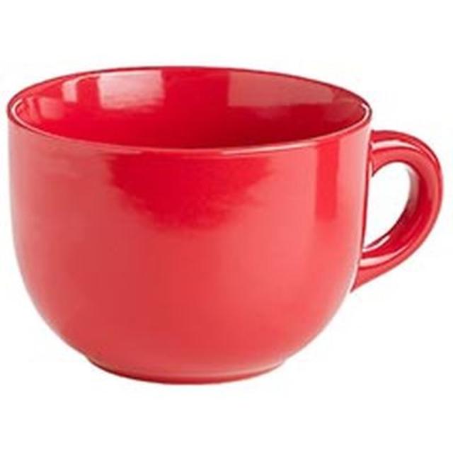 Red Cafe Au Lait Mug