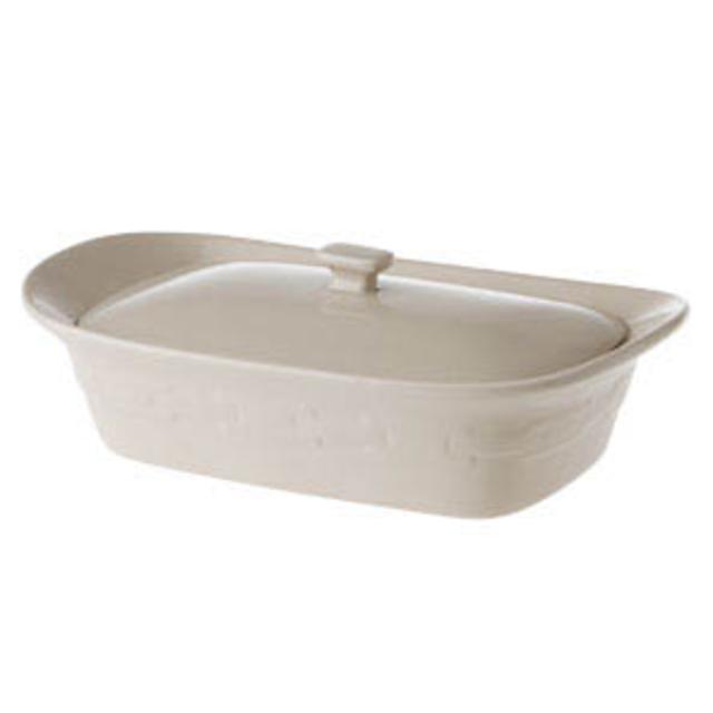 Woven Traditions® Medium Handled Casserole Ivory