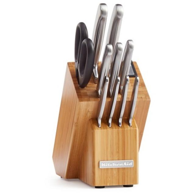 KitchenAid® 12 Piece Classic Forged Brushed Stainless Cutlery Set - KKFSS12BO