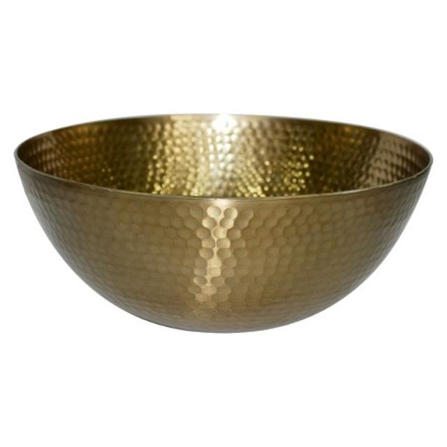 Metal Hammered Small Serving Bowl - Gold - Threshold™