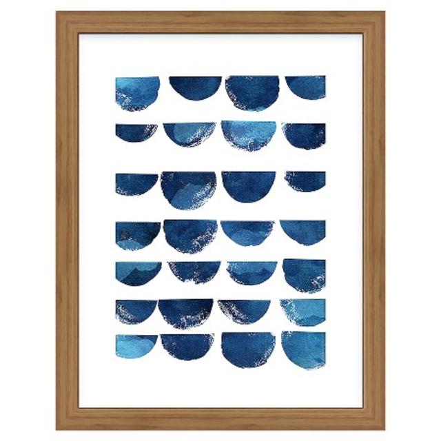Framed Scallops Blue 11"x14" - Threshold™