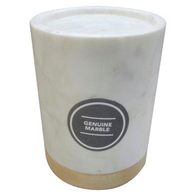 Threshold™ Marble Candle Holder Large - White