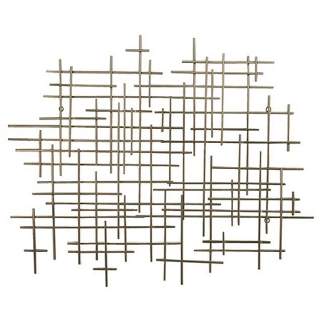 Mid-Century Metal Wall Décor Gold 36x30" - Threshold™