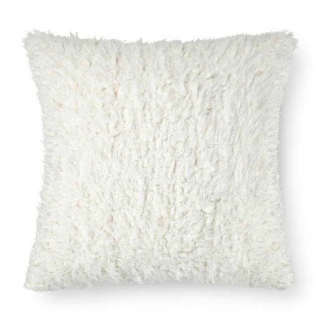 Shearling Euro Decorative Pillow (24"x24") Cream - Threshold™