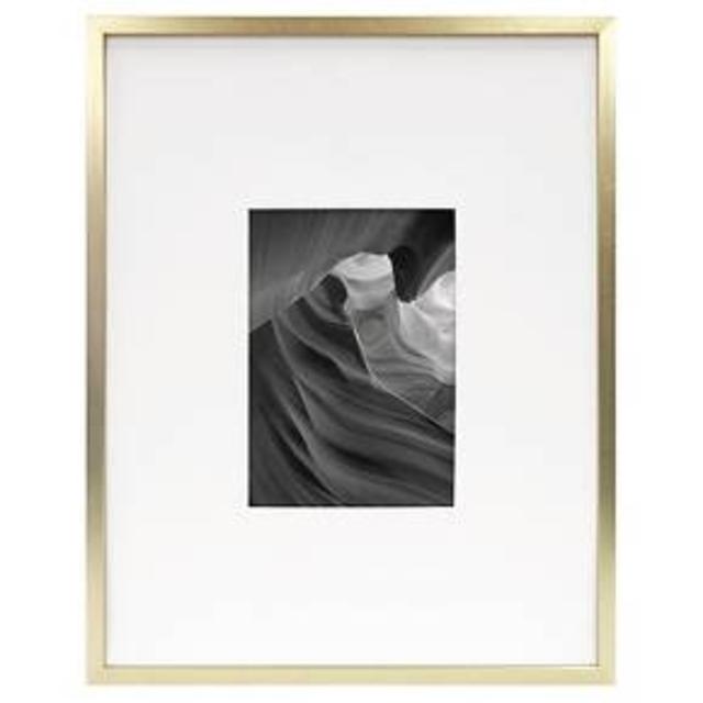 Product description page - Metal Frame - Brass - 11x14 Matted for 5x7 Photo - Room Essentials™