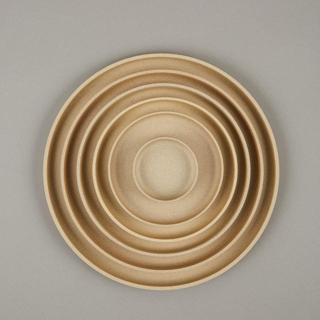 Tortoise Hasami Porcelain Plate Natural ø 10