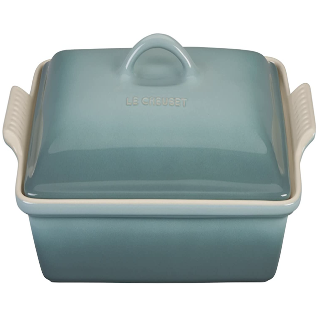 Le Creuset Stoneware Heritage Covered Rectangular Casserole, 4 Quart, Shallot