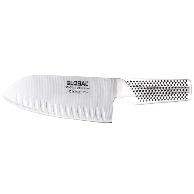 Global 7" Hollow Ground Santoku Knife G 80