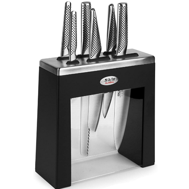 Global Kabuto Knife Block Set, 7 Piece